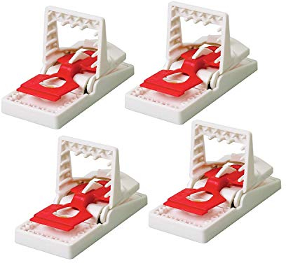 The Big Cheese Ultra Power Ready-Baited Mouse Trap - Multi Pack - Reusable Mouse Traps For Indoor & Outdoor Use - Humane Mouse-Trap - Easy to Clean Plastic Mice Trap - Prebaited Rodent Trap
