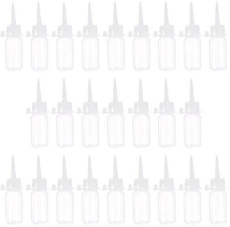 BESPORTBLE Oil Dispensing Bottles Set 25pcs Squeeze Bottle Spout Ideal for Machine Oil Glue Paint Crafts