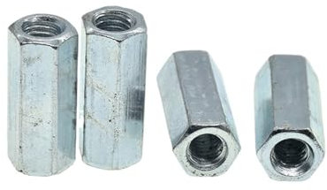 1/2/5 Stück M5 M6 M8 M10 M12 M14 M16 M18 M20 Stangenkupplung Sechskantmutter Stahl verzinkt Lange Sechskantmutter Verbindungsgewindemutter (Size : M6-20mm(5pcs))