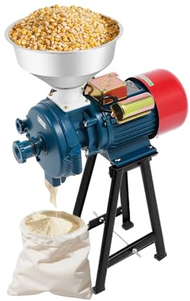 2200W 220V Elektrische Getreidemühlen, Kornmühle Elektrisch, Mais Mahlen Maschine, Kräutermühle & Weizenmühle Elektrisch, 60 mesh Pulverisiermaschine Edelstahl