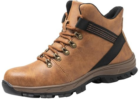 Eu 45 Chaussure Securite Femme Chaussures Travail Soudage Cuir Vache Hommes Printemps Avec Orteil Antidérapant Anti-Étincelles Haut Léger Casquette Chaussure Homme Securite Botte Securite Homme