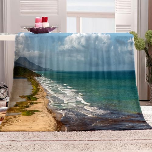KQYLBM Manta para Sofá 150 X 200 Cm Mantas De Lana Playa Manta De Pelo Suave Cobijas De Invierno