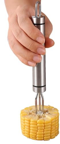 Porte-torchis, porte-maïs pour le maïs sur le COB,Porte-maïs en acier inoxydable, fourche de pomme de terre réutilisable | Gadget de cuisine portable multifonctionnel avec poignée ergonomique pour le