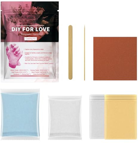 Kit per formare a mano coppia – kit di formatura a mano | kit di forma di statua in gesso fatto a mano | Scultura ricordo | Kit di fusione per attività di vacanza e perfetto per idee regalo di coppia