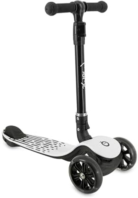 Monopattino bambini 3 ruote MoMi SAN 2 in 1, manubrio regolabile (60/66/72 cm), pieghevole, ruote LED con cuscinetti ABEC-7, freno a pedale, leggero 2,7 kg