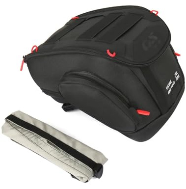CJELPQ Borsa Da Serbatoio Per Moto 12 Litri, Zaino Impermeabile, Kit Di Chiusura Rapida, Nera Per R1300GS ADV R 1300 GS Adventure 2024 2025