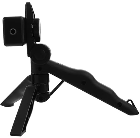 MUCKLILY Supporto per Telefono Treppiede Piccolo e Portatile Treppiede per Cellulare da Tavolo per Registrazione Video e Streaming Live per Viaggi Ufficio e Uso Domestico