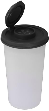 Hamwesh Gain de Place Salière Poivrière Légère Résistante à l'humidité, Couvercle scellé, Conception Transparente, Distributeur de Poivre, Matière Plastique de qualité Supérieure, Pot