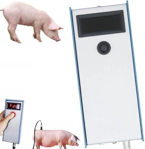 XIVUIFOI Backfat Thickness Meter 4-35mm Range W/3 Indicator Lights,Veterinary Tool for Home,Farm Use,1-3 Layer Fat Thickness