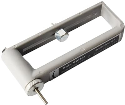 Cutter rond robuste réglable pour panneaux plats jusqu'à 30,5 cm avec pointe métallique renforcée