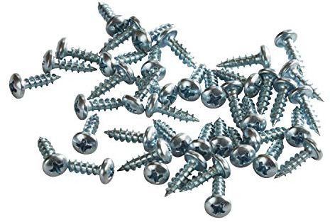 100 Pack Rok Hardware #6 x 1/2 (12.7mm) Deep Coarse Standard Thread Phillips Pan Head Wood Screws Zinc Plated, Excellent in Particle Board, MDF, Plastic Composites, ROKS6X12PPSZ