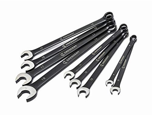 Crescent CCWS9BM X10 Set di chiavi combinate lunghe, metriche, 9 pezzi, nero