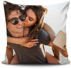 Cuscino Personalizzato con Foto e Testo – Idea Regalo Coppia/Anniversario – Federa Morbida – 40x40