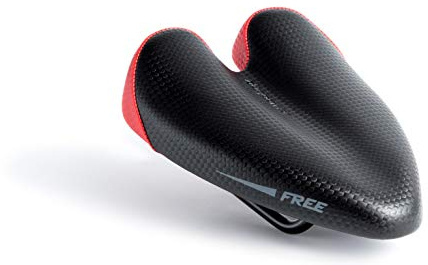 DUOPOWER Cykelsadel MTB Anti prostata – gata modell Free 2021 sadel ergonomisk inget tips lämplig för berg, triathlon utan näsa man kvinna stad röd