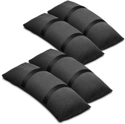 Aboiled Set di 4 pesi per ombrellone da esterno, sacchi di sabbia riempibili, resistenti alle intemperie, per mobili da terrazza per ombrellone da giardino