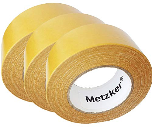 Teppichklebeband I Verlegeband I Doppelseitiges Klebeband 3 Rollen mit je 25m I 50mm breit