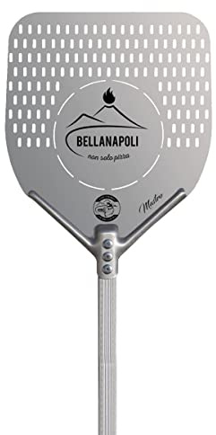 Pelle à pizza Carrée Aluminium alimentaire 33x33 cm manche 1.5m Bellanapoli Qualité Professionnelle