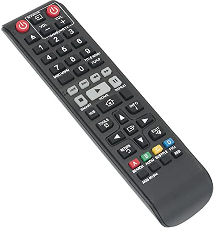 AULCMEET AK59-00167A sub AK59-00166A Ersetzte Fernbedienung Kompatibel mit Samsung Blu-ray BD-F7500/RU BD-F7500/SJ BD-F7500/TK BD-F7500/UM BD-F7500/XA BD-F6500/EN BD-F6500/RU BD-F6500/SJ BD-F6500/TK