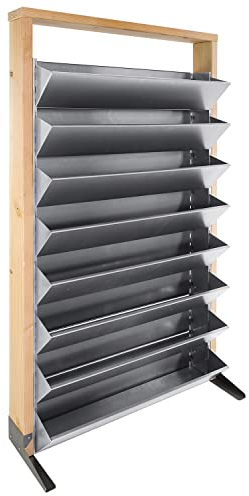 bellissa - INALTO L8 vertikales Hochbeet Pflanzenständer 100x32x180cm - Vertikalbeet Regal mit 8 Pflanzkästen ohne Zwischenböden für Kräuter, Pflanzen & Blumen - Vertikaler Garten aus Holz & Metall