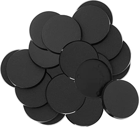 Wargaming Hobby Bases 50 mm - 30 st modellminiatyrer målning plastfigurer bordsspel baser