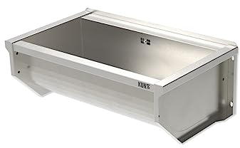 KUNe SOLIDUM 70 - Ausgussbecken Edelstahl zur Wandmontage - Außenmaße 78 x 47 x 28 (BxTxH) cm