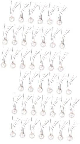 Uonlytech 40pcs Piezo Buzzer Loud Miniature Piezo Buzzer Acoustic Pickup Microphone Transducer for Guitar Drums
