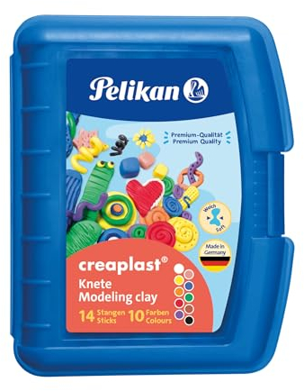 Pelikan Kinderknete creaplast 10 Farben im blauen Etui, 240 g, 606738