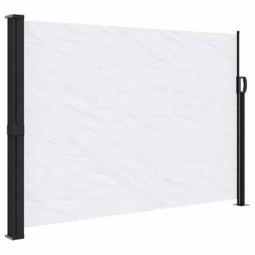 vidaXL Seitenmarkise Ausziehbar Weiß 140x500 cm