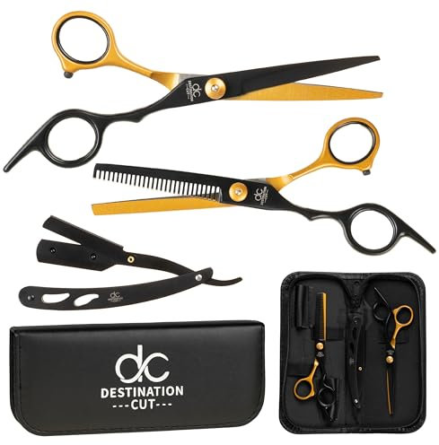 Set Forbici Parrucchiere Professionali - Forbici Per Sfoltire I Capelli di Alta Qualità