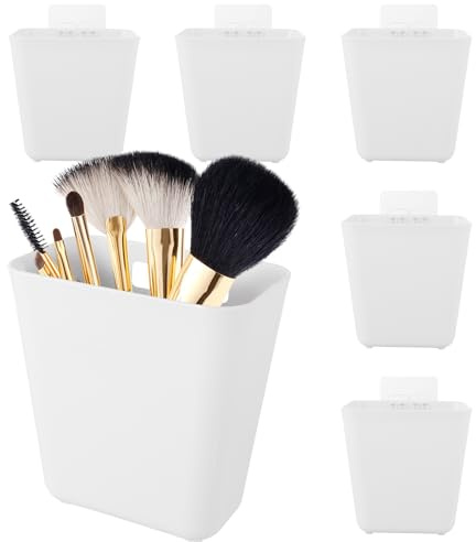 ASelected 6 Stück Küchen Organizer Selbstklebende Wandmontierte Aufbewahrungsbox Küchenschranktür-Aufbewahrungsbox für Schrank,Badezimmer,Kühlschrank, Wohnzimmer