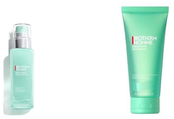 Biotherm Homme Frische-Set mit Aquapower Advanced Gel 75 ml & Aquapower Shower Gel 200 ml, Duo aus Gesichtsgel und Duschgel, erfrischende Pflege für Männer