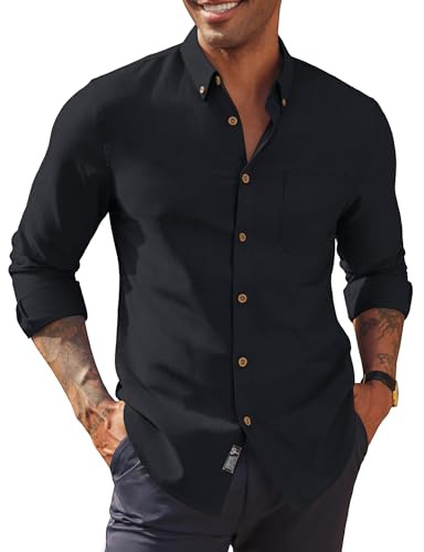 PJ PAUL JONES skjorta herr långärmad button down oxford skjorta casual skjorta