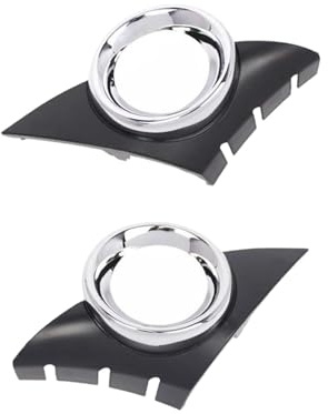 2 Caches de Phares Antibrouillard Avant, Grille Feu Brouillard Inférieur Avant, Couvercle Antibrouillard Droit Voiture Phares Antibrouillard Cadre Accessoires Auto, pour Modèles Sport 207 2006-2009
