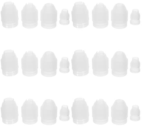 GLEAVI 24pcs Cake Piping Coupler Versatile Nozzle Converters for Home Baking Features Easy to Clean Pp Material for Cake Decorating and Icing Projects