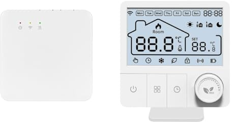 Walmeck Contrôleur de Chauffage Intelligent de Thermostat de WiFi pour Le Contrôleur de Chauffage électrique Programmable de TY à la Maison