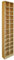 WATSONS BLOCK - Tall Sleek 360 CD / 160 DVD Media Storage Tower Shelves - Beech