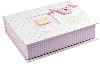 Spotty Baby avtryck presentförpackning med avtryckssats och tossor (rosa)