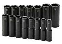Professional Tools 4048 Impact Socket Set,1/2 Drive,15 Pieces