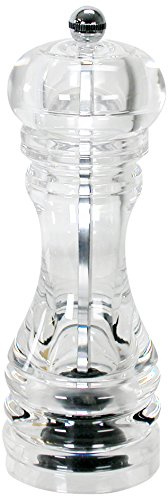 Home in Rombo Home Macinapepe Acrilico Cm 20 Carbonio Utensili da Cucina, Acciaio Inossidabile, Trasparente, 20 cm