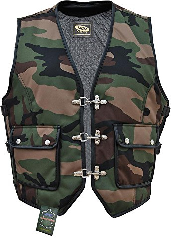 MDM Bikerweste in camouflage (S)