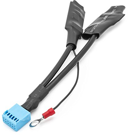 Adapter Universe KFZ PKW Auto Radio Bluetooth Modul AUX Interface 12pol Kabel Quadlock Stecker passend für Audi VW Skoda Seat