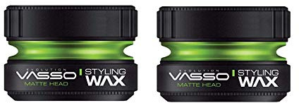 Vasso Matte Head Hair styling Wax Mattelook 2 PCS OFFER, GREEN, 300 millilitre, 150