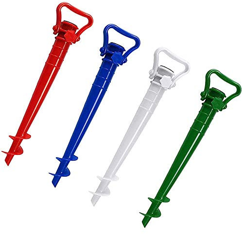 tooloflife Sonnenschirmhalter Universal Standfuß für Strand mit Bodenanker für Sonnenschirmstange