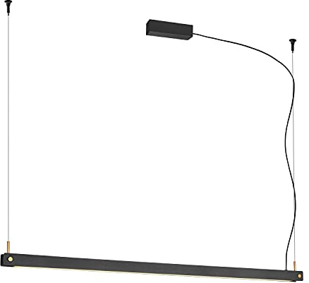 SLV Pendelleuchte NOYA PD PHASE/Wohnzimmer-Lampe, Innen-Beleuchtung, Hänge-Leuchte Esszimmer, LED, Decken-Leuchte / 32.0W 2025lm schwarz dimmbar, 1003530