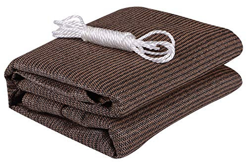 AWSAD Sonnenschutz Schatten Tuch, Dickes Beschattungsnetz, Sonnenschutzlüftung Anti-Aging, Verwendet für Patio Balkon Garten, 3 Farbe, Verschiedene Größen (Color : Brown, Size : 1x3m)