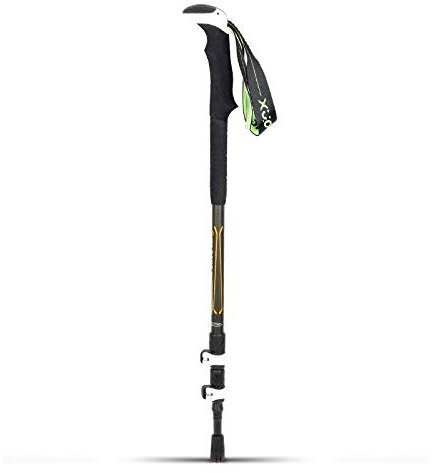 SlimpleStudio Wanderstock 3K-Kohlenstoff-High-End-Carbon-Ultra-Light-äußerer Schloss-Klapp-Teleskop-Trekking-Pole-Rohrrohr Trekkingstöcke