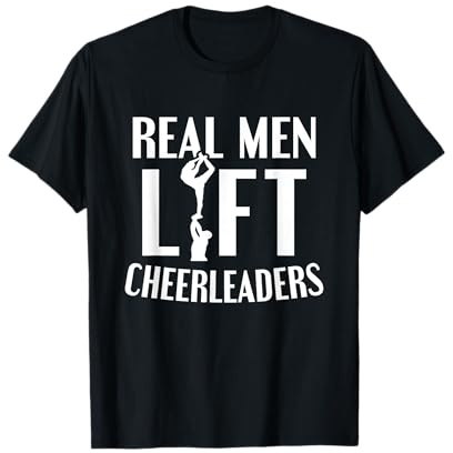 Cheerleading Echte Männer heben Cheerleader Cheerleader T-Shirt