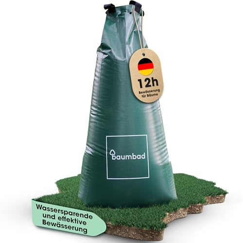 baumbad 1 Premium Bewässerungsbeutel 100 Liter, PVC UV Beständig, Baumsack zur Bewässerung in Grün