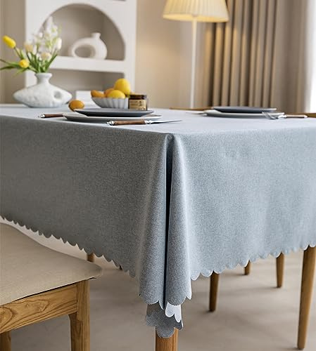Wasserdichtes Rechteck Tischtuch Baumwolle Leinen Tischdecke Öl Spill Proof Falten resistent Tischtuch für Indoor, Outdoor, Essen, Küche