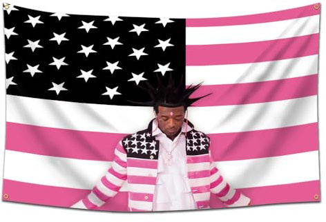 ENMOON Wandteppich, Motiv: Musikalbum, Motiv: Amerikanische Flagge, Wandbehang, Raum, Heimdekoration, Fans, Geschenk für Fans